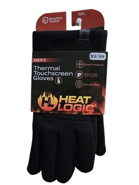 M/L Touchscreen Winter Gloves - Black